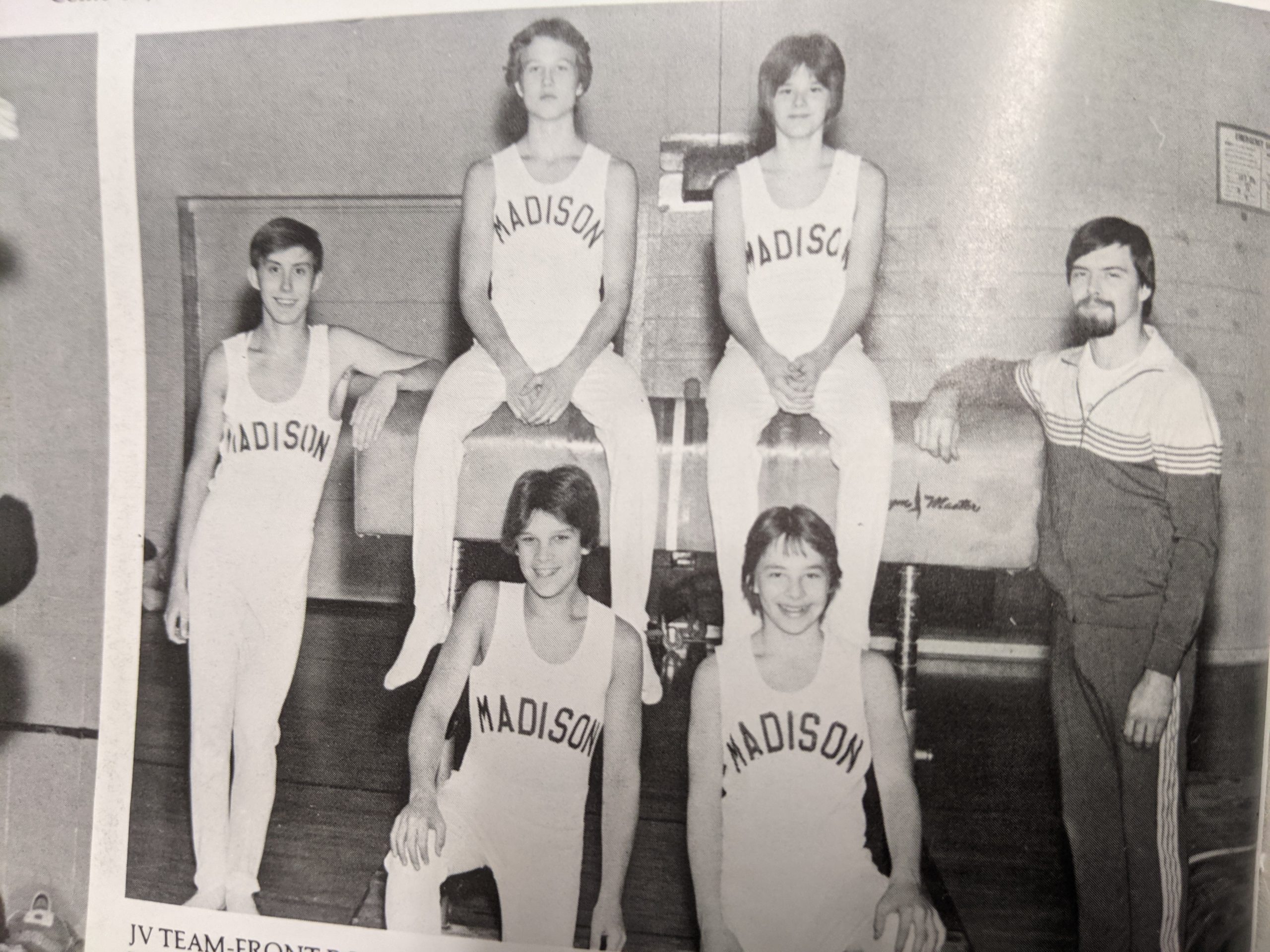 J Orkowski's High School Gymnastics Team